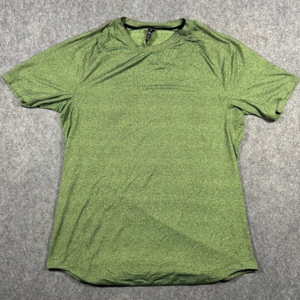 Lululemon Metal Vent Tech Short Sleeve Shirt Mens L Heathered Green Performance